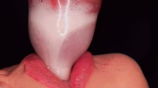 CLOSE UP: BEST Milking MOUTH made You CUM TWICE in CONDOM! Broke the CONDOM and Got All CUM! BLOWJOB