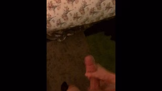 Hung Curly Haired Twink Jerks Off
