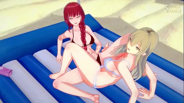 Chainsaw Man Ova beach episode – Makima and Power have lesbian sex