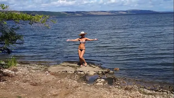 Hawaii Mood on beachof Volga-river